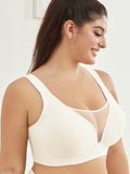 SHOWMALL Plus Size Everyday Bras Soft Sleep Wirefree Bras Full Coverage Bra
