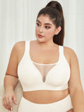 SHOWMALL Plus Size Everyday Bras Soft Sleep Wirefree Bras Full Coverage Bra