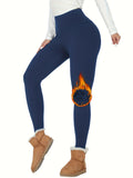 Chiclily Fleece Lined Leggings for Women High Waisted Tummy Control Workout Winter Thermal Warm Soft Thick Yoga Pants
