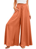 SHOWMALL High Waist Casual Drawstring Lounge Culotte with Pockets