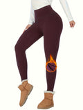 Chiclily Fleece Lined Leggings for Women High Waisted Tummy Control Workout Winter Thermal Warm Soft Thick Yoga Pants