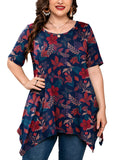 Summer Tunic Short Sleeve Swing Tee
