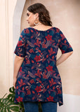 Summer Tunic Short Sleeve Swing Tee