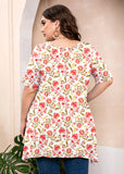 Summer Tunic Short Sleeve Swing Tee