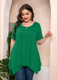 Summer Tunic Short Sleeve Swing Tee