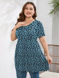 SHOWMALL Women's Plus Size Tunic Tops to Wear with Leggings Flowy Babydoll Shirts Blouses for Women Work & Casual