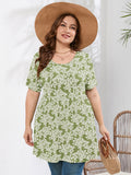 SHOWMALL Women's Plus Size Tunic Tops to Wear with Leggings Flowy Babydoll Shirts Blouses for Women Work & Casual