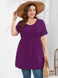 SHOWMALL Women's Plus Size Tunic Tops to Wear with Leggings Flowy Babydoll Shirts Blouses for Women Work & Casual
