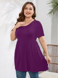 SHOWMALL Women's Plus Size Tunic Tops to Wear with Leggings Flowy Babydoll Shirts Blouses for Women Work & Casual