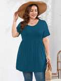 SHOWMALL Women's Plus Size Tunic Tops to Wear with Leggings Flowy Babydoll Shirts Blouses for Women Work & Casual