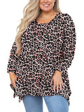 Women's Plus Size Tunic Top Long Sleeves, Scoop Neck Blouse, Asymmetrical Sharkbite Hem Shirts, Soft Stretchy, Great with Leggings