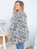 Women's Plus Size Tunic Top Long Sleeves, Scoop Neck Blouse, Asymmetrical Sharkbite Hem Shirts, Soft Stretchy, Great with Leggings