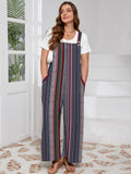 SHOWMALL Women’s Plus Jumpsuits Summer Boho Casual Wide Leg Overalls