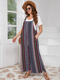 SHOWMALL Women’s Plus Jumpsuits Summer Boho Casual Wide Leg Overalls