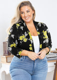 SHOWMALL Bolero Plus Size Women 3/4 Sleeve Lightweight Open Front Knit Cropped Bolero Shrug Cardigan Sweater Coat Tops for Evening dresses