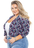 SHOWMALL Bolero Plus Size Women 3/4 Sleeve Lightweight Open Front Knit Cropped Bolero Shrug Cardigan Sweater Coat Tops for Evening dresses