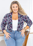 SHOWMALL Bolero Plus Size Women 3/4 Sleeve Lightweight Open Front Knit Cropped Bolero Shrug Cardigan Sweater Coat Tops for Evening dresses
