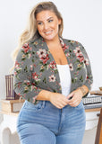 SHOWMALL Bolero Plus Size Women 3/4 Sleeve Lightweight Open Front Knit Cropped Bolero Shrug Cardigan Sweater Coat Tops for Evening dresses