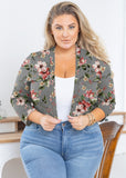 SHOWMALL Bolero Plus Size Women 3/4 Sleeve Lightweight Open Front Knit Cropped Bolero Shrug Cardigan Sweater Coat Tops for Evening dresses