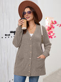 SHOWMALL Women's Plus Size Open Front Cardigan, Ribbed Long Sleeve Casual Sweater