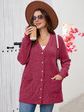 SHOWMALL Women's Plus Size Open Front Cardigan, Ribbed Long Sleeve Casual Sweater
