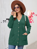 SHOWMALL Women's Plus Size Open Front Cardigan, Ribbed Long Sleeve Casual Sweater