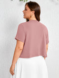 SHOWMALL Women's Plus Short Sleeve Bolero Shrug for Dresses Cropped Cardigan Open Front Summer Shoulder Cover Up