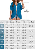 SHOWMALL Women's Plus Cardigan Short Sleeve Open-Front Lightweight Summer Cover Up