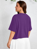 SHOWMALL Womens Plus Cropped Cardigan Open Front Shrug for Dresses Lightweight Bolero for Summer