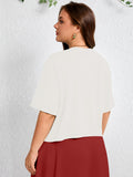 SHOWMALL Womens Plus Cropped Cardigan Open Front Shrug for Dresses Lightweight Bolero for Summer