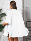 Women Plus Size Lightweight Cardigan Summer Short Sleeve Open Front Cardigan with Pockets