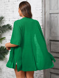 Women Plus Size Lightweight Cardigan Summer Short Sleeve Open Front Cardigan with Pockets
