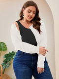 SHOWMALL Women's Plus Size Button Front Cropped Cardigan
