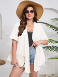 Women's Plus Size Short Sleeve Shrugs & Boleros with Pockets Cardigan