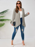 SHOWMALL Plus Size Lightweight Long Sleeve Cardigan for Women