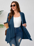 SHOWMALL Plus Size Lightweight Long Sleeve Cardigan for Women