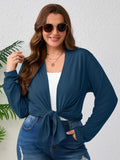 SHOWMALL Plus Size Lightweight Long Sleeve Cardigan for Women