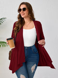 SHOWMALL Plus Size Lightweight Long Sleeve Cardigan for Women