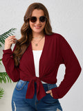 SHOWMALL Plus Size Lightweight Long Sleeve Cardigan for Women