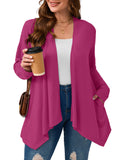SHOWMALL Plus Size Lightweight Long Sleeve Cardigan for Women