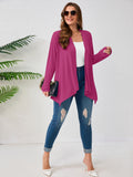 SHOWMALL Plus Size Lightweight Long Sleeve Cardigan for Women