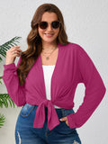 SHOWMALL Plus Size Lightweight Long Sleeve Cardigan for Women