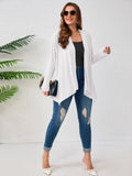 SHOWMALL Plus Size Lightweight Long Sleeve Cardigan for Women