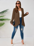 SHOWMALL Plus Size Lightweight Long Sleeve Cardigan for Women