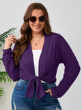 SHOWMALL Plus Size Lightweight Long Sleeve Cardigan for Women