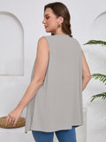 Women's Plus Size Summer Vest Shrugs Sleeveless Open Front Lightweight Cardigan