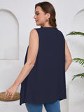 Women's Plus Size Summer Vest Shrugs Sleeveless Open Front Lightweight Cardigan