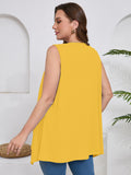 Women's Plus Size Summer Vest Shrugs Sleeveless Open Front Lightweight Cardigan