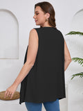 Women's Plus Size Summer Vest Shrugs Sleeveless Open Front Lightweight Cardigan
