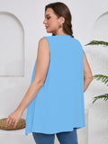 Women's Plus Size Summer Vest Shrugs Sleeveless Open Front Lightweight Cardigan